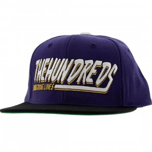 The Hundreds Swish Snapback Cap (purple)