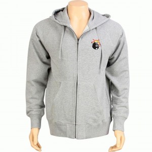 The Hundreds Side Zip Up Hoody (athletic heather)