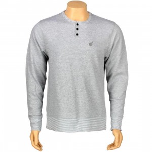 The Hundreds Standing Henley Crewneck (athletic heather)