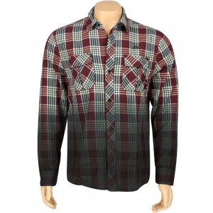 The Hundreds Young Woven Long Sleeve Shirt (maroon)