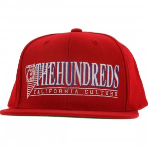 The Hundreds Raidurrs Snapback Cap (red)