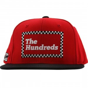 The Hundreds Dale Snapback Cap (red)