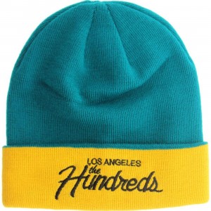 The Hundreds Team Beanie (turquoise / yellow)