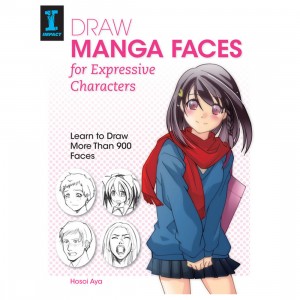 Draw Manga Faces for Expressive Characters Softcover Book (white)
