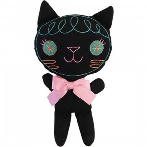 Anna Chambers Cat Black Blinky Plush (black)