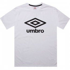 Umbro Fettes Logo Tee (white / black)