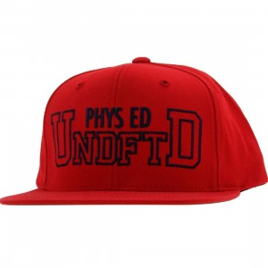 Undefeated Phys Ed Starter Snapback Cap (red)
