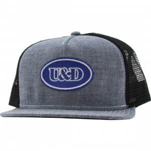 Undefeated U And D Patch Trucker Snapback Cap (blue chambray)