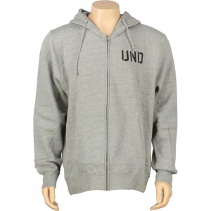 Undefeated UND Zip Hoody (grey heather)
