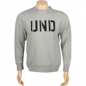 Undefeated UND Basic Pullover Crewneck (grey heather)