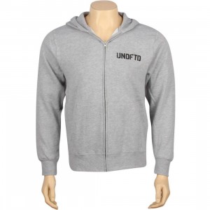 Undefeated UNDFTD Basic Pullover Zip Hoody (grey heather)