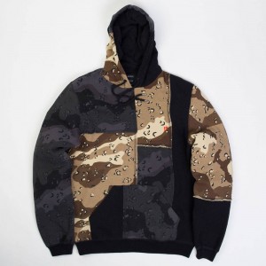10 Deep Men Day And Night Pieced Hoodie (multi)
