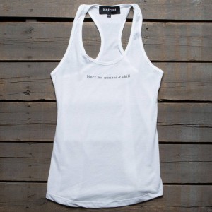 Dimepiece Women Block His Number And Chill Tank (white)