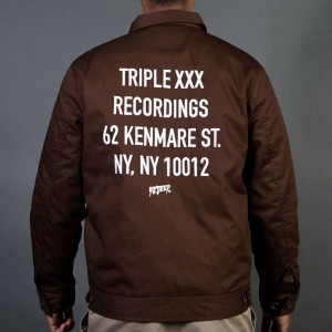 10 Deep Men Triple X Staff Recording Jacket (brown / chocolate)