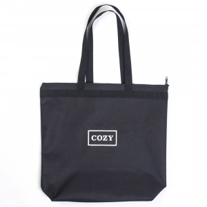 Team Cozy Cozy Box Tote Bag (black)
