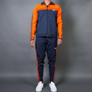 Adidas Men Knitted Tracksuit (orange / bold orange / legend ink)