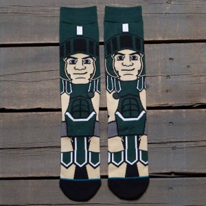 Stance x NCAA Men Sparty Socks (green)