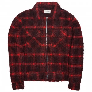 Lifted Anchors Men Prince Flannel Jacket (red / black)