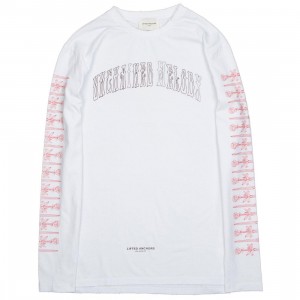 Lifted Anchors Men Righteous Long Sleeve Tee (white)