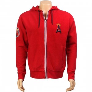 Wright And Ditson Los Angeles Angels Zip Up Hoody (red)